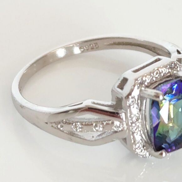 Mystic Gemstone Ring 1.3 Carats Size 7 - Picture 5 of 7